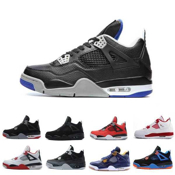 

4 thunder og white cement men women basketball shoes sneakers high cut shoes us sizes 8.0-13 version