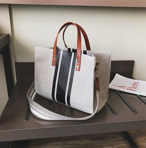 

women handbag casual canvas wide shoulder strap hand bill of lading shoulder bag shopping bags ph-cfy20051839