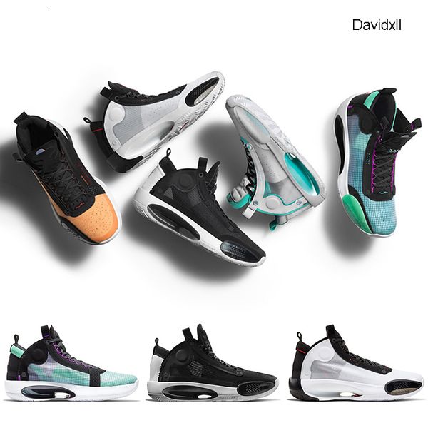 

men basketball shoes 34 34s xxxiv chaussures blue void bred eclipse mens trainers scarpe athletic sports sneakers size 7-12