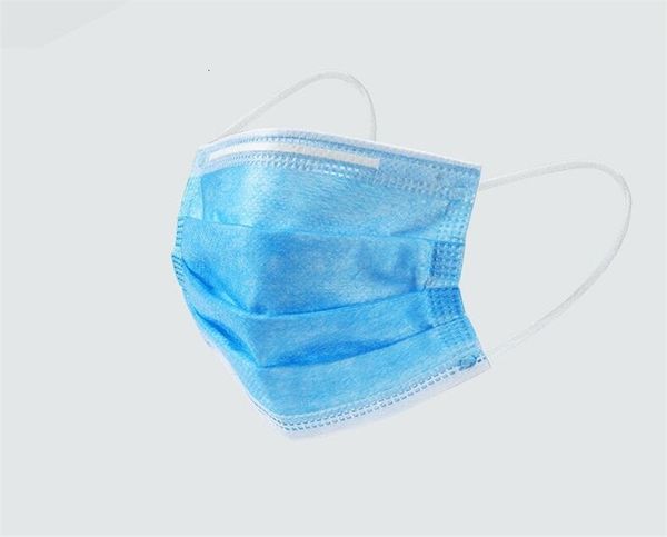 

dhl mask 500 face mask 1pcs 3 ply facemouth guard er facial dust template filter blue masks drop ship 5npo