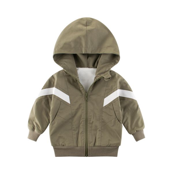 

fashion boys girls autumn winter coat children's jackets boys girls outdoor soft plus velvet thick hooded clothing, Blue;gray