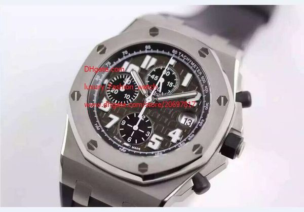 

factory supplier maker luxury watches wristwatch new 42mm mens watch quartz movement black dial wristwatches, Slivery;brown