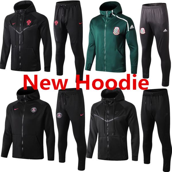 

2019-20 psg mens jacket hoodies mexico winter coat tracksuits soccer jersey mbappe paris sweater ronaldo windbreaker cavani cr7 hooded suits, Blue;black