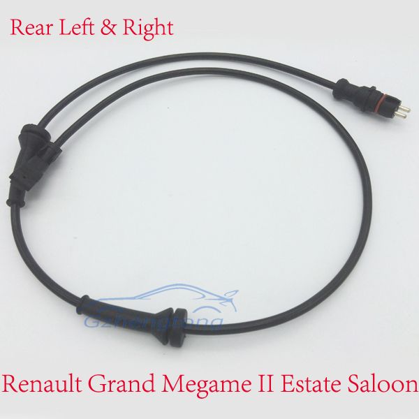 

rear axle left and right abs brake wheel speed sensor 82 00 296 571 for grand megane ii estate saloon 2002 2003 2004
