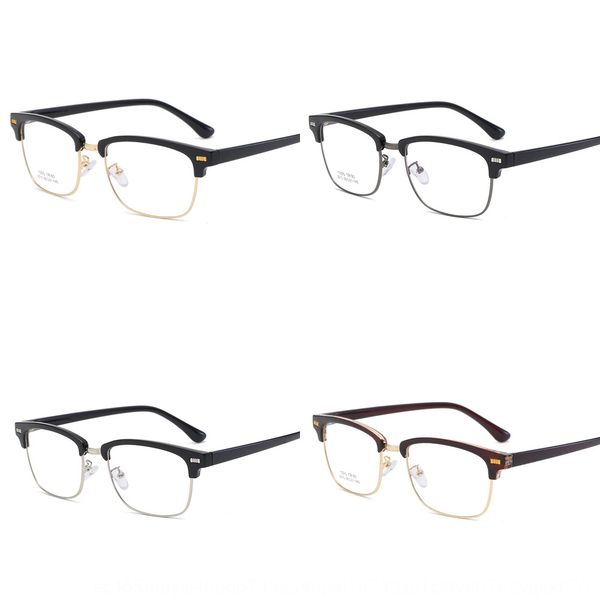 

tr plain metal myopia half- myopia glasses frame men's and women's glasses frame 2010, Silver