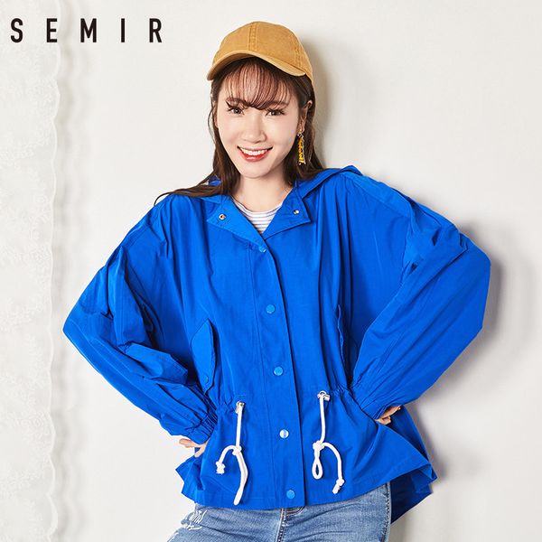 

semir coat 2018 new fashion for women letter print loose show thin boyfriend style three color optional short clothes, Tan;black