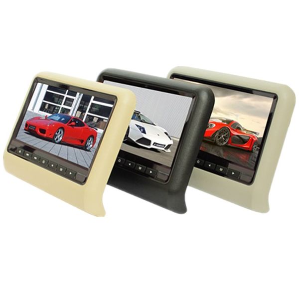 

9 inch tft led screen headrest monitor car dvd player & game dvd usb sd fm ir transmitter portable headrest monitor sh9808dvd
