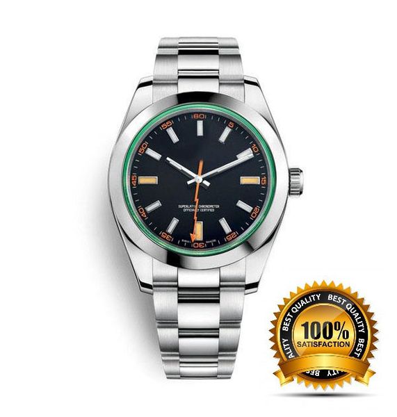 

business fashion watch 40mm ceramic bezel full stainless steel automatic mechanical men's watch, Slivery;brown