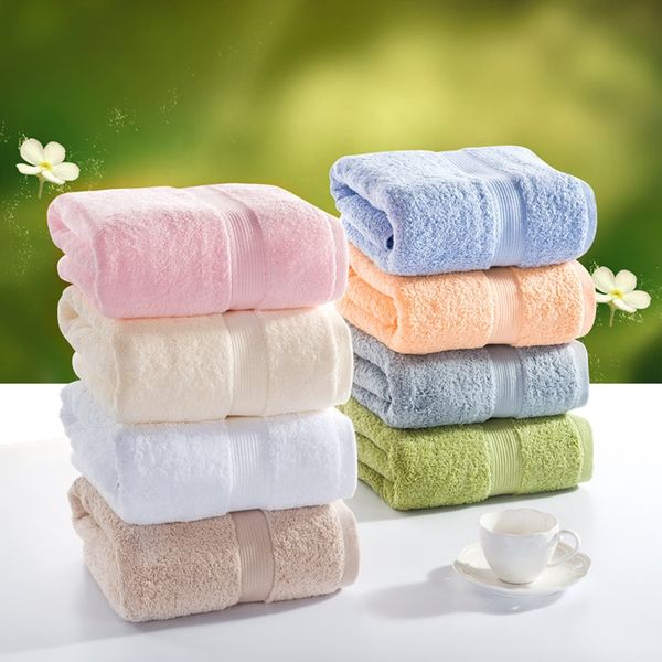 

selling 70*140cm 550g plain satin long pile luxury 100% cotton bath towel