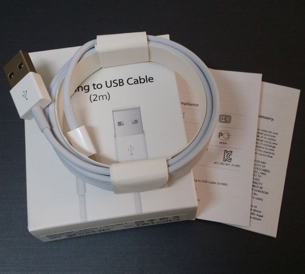 

With retail box for original oem qulaity 1m 2m lightning u b data ync charger cable for iphone 5 6 7 8 x x plu 6