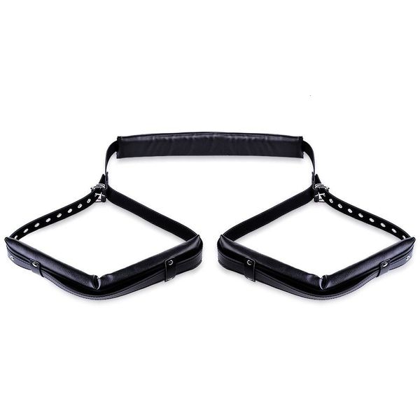

bondage sm suit rabbitow restraint thigh for binding puttee couples sling toy legs women leather t191109