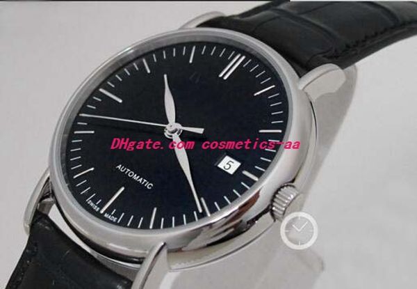 

luxury watch mens steel black 39mm automatic date watch 356308 3563 3563-08 automatic fashion men's watches wristwatch, Slivery;brown