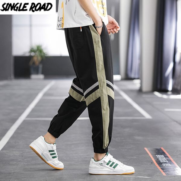 

men's pants singleroad mens sweatpants joggers men 2021 summer cold feeling harajuku hip hop japanese streetwear casual fashion, Black
