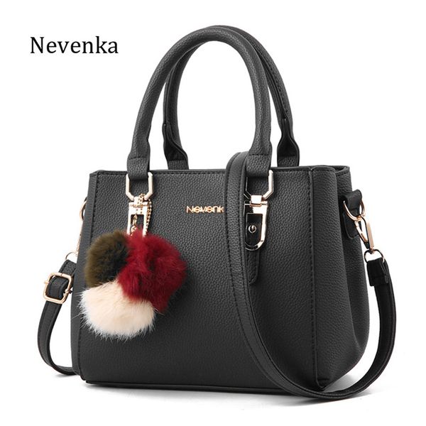 

Nevenka Mini Handbag Women Leather Shoulder Bags Female Small Crossbody Bag Girls Fashion Bag with Fluffy Balls for Women