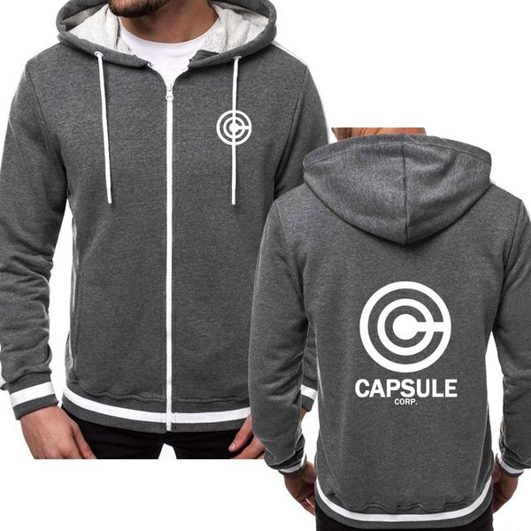 

men hoodies anime streetwear corp printed sweatshirts fleece zipper hooded jacket harajuku hip hop track q