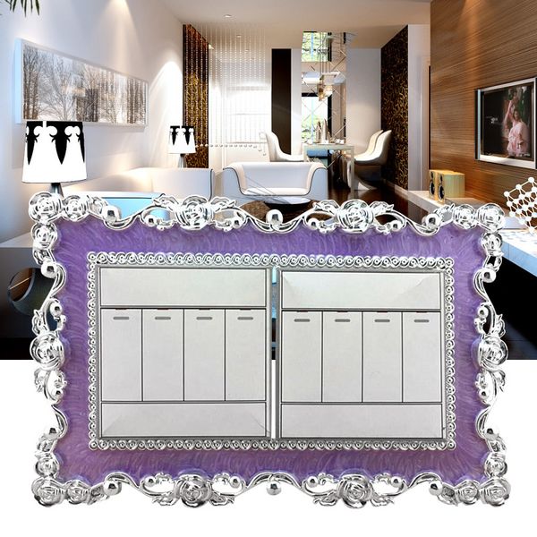 

resin double light switch surround socket finger plate panel cover decor c66