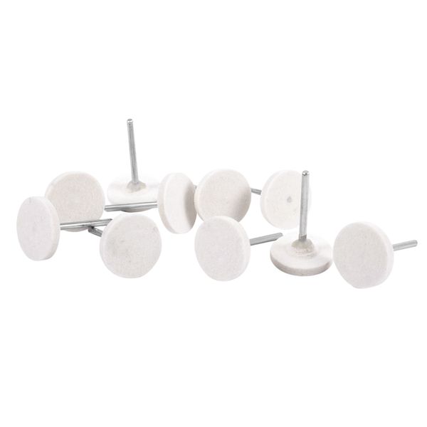 

10pcs dia.25mm felt polishing buffing pads accessories for rotary tools
