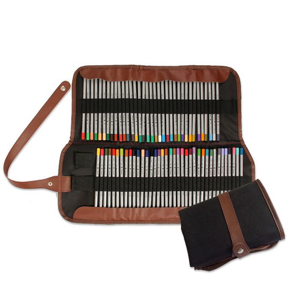 

pen holder painting case professional accessory pencil wrap stationery canvas storage bag roll cover soft brush
