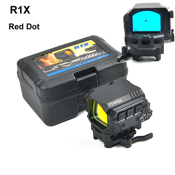 Nuovo arrivo R1X Red Dot Sight con supporti a sgancio rapido Reflex Optical Scope Hunting