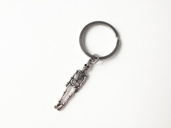 

2019 новый древний серебряный человеческий скелет личности творческий кулон брелок брелок популярные горячие продажи хорошие друзья пара юве, Slivery;golden