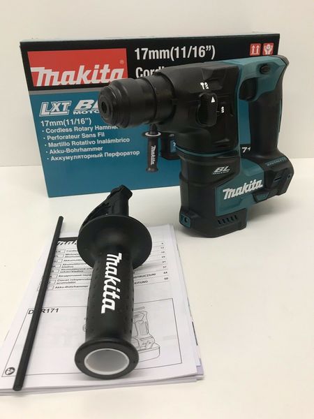 

Makita dhr171z 18v lxt d plu bru hle rotary hammer 17mm body only