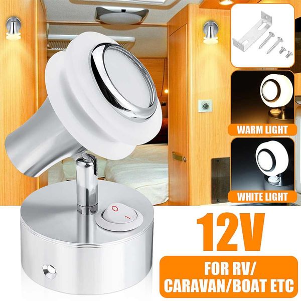 

12v 3w home led decorative wall lamp bedside light reading spot lights car interior wall lamps