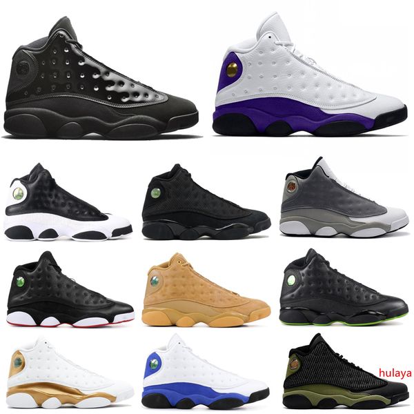 

discount men basketball shoes 13 13s lucky green cap and gown he got game black cat mens trainers sports sneakers