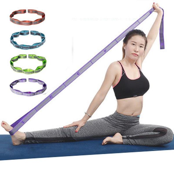 

elastic yoga stretch band exercise resistance rope pull strap belt latin dance pilates sport training workout for girls women