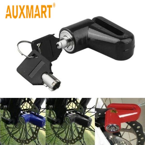 

auxmart waterproof motorcycle electromobile bicycle disk brake lock security anti-theft lock black firmly locked security
