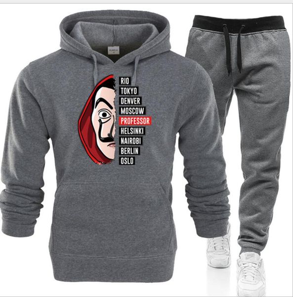 

more colors mens hoodies and sweatshirts sportswear man polo jacket pants jogging jogger sets turtleneck sports tracksuits sweat suits s-3xl, Gray