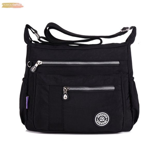 

nylon ladies tote shoulder bag handbag solid waterproof tote messenger bag women satchels designer handle crossbody bags