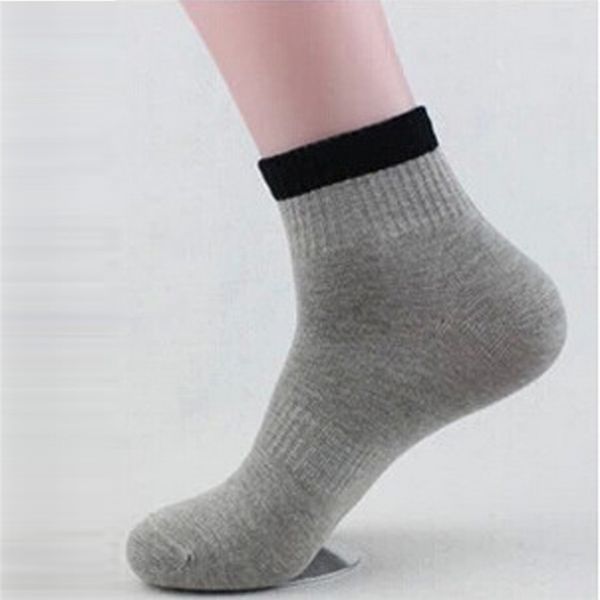 

jaycosin 11pair socks mens non elastic 100% pure cotton middle tube socks comfort soft grip diabetic long march27, Black