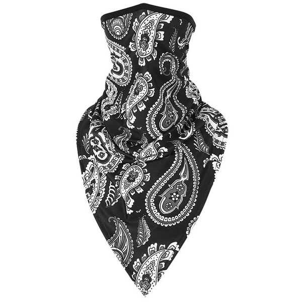 

bmdt-3d triple-cornered cycling mask bandana magic neck face mask balaclava bike bicycle cycling sun scarves windproof headwear, Black