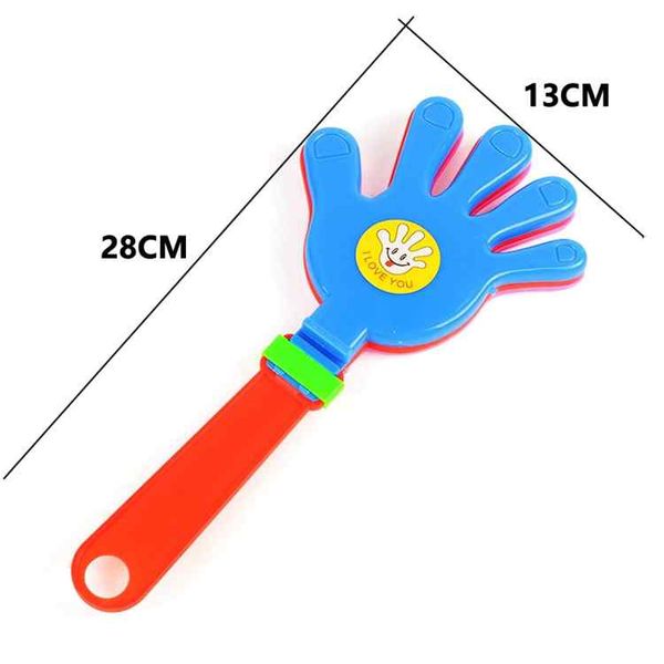 

colorful hand clapping toy soccer football games concert drinking props noise maker cheering trumpet toys for handclap applaud