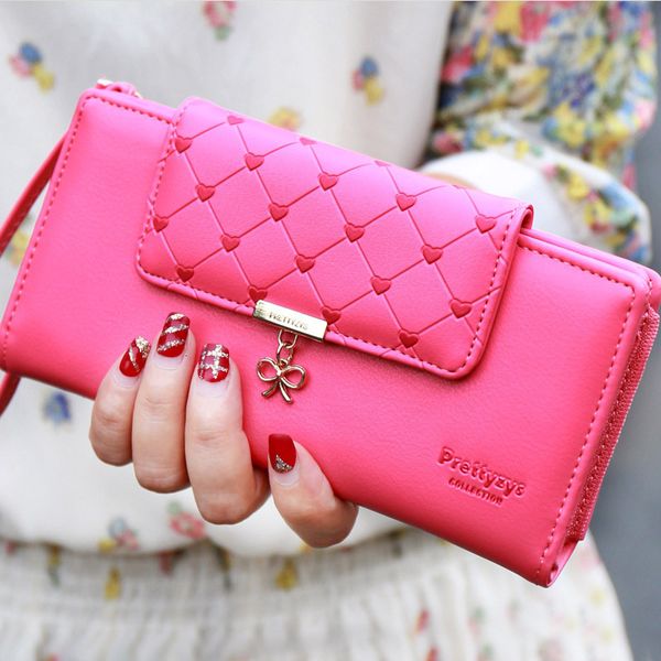 

популярные love heart женщины wallet чувствительная lady кошелек новый дизайн женщина сцепления multicolor держатели свежее девушки кошелек, Red;black