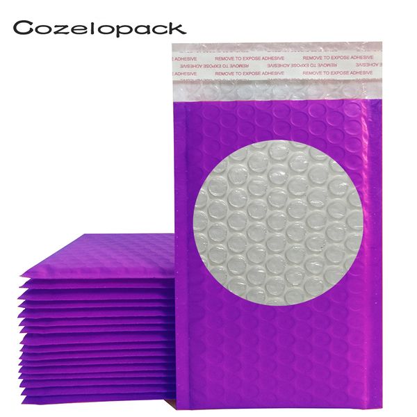

10pcs #000 4x8" 12x18cm purple poly bubble mailer padded envelope self seal mailing bag gift bubble envelope shipping envelopes