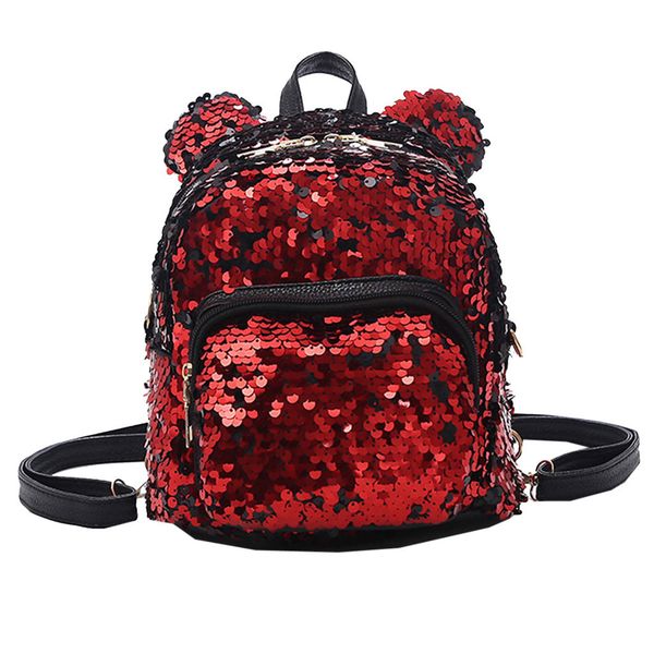 

lady backpack female school backpack for girls teenagers sequins satchel shoulder bag drop shipping 2019 #t2