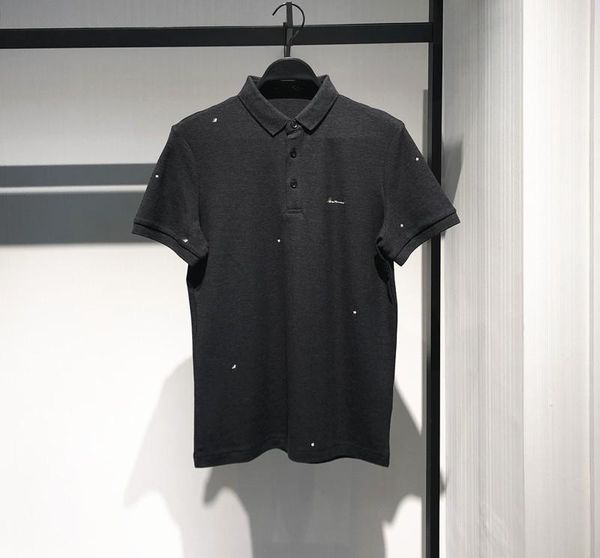 

mens polo shirt fashion casual men shirt summer short sleeve solid shirt cotton with 3 colors asian size s-2xl, White;black