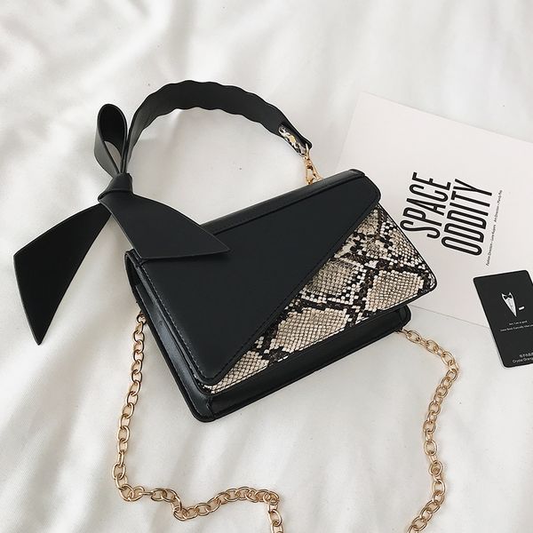 

women's bag new 2020 fashion wild simple one-shoulder cross-body portable hit color chain small square bag