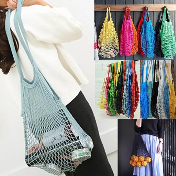 

многоразовые сумки для фруктов и овощей складная сетчатая сетчатая сетка из хлопка сумка ручной работы сумки для кухонных принадлежностей су