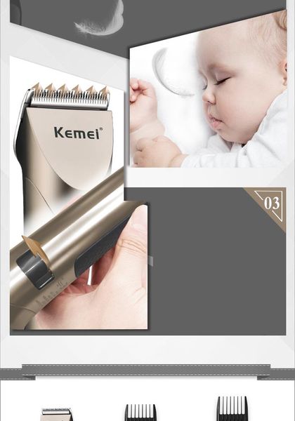 

kemei professional rechargeable hair clippers for fades led wireless hair cutting machine km-1627 casecustom vphfb