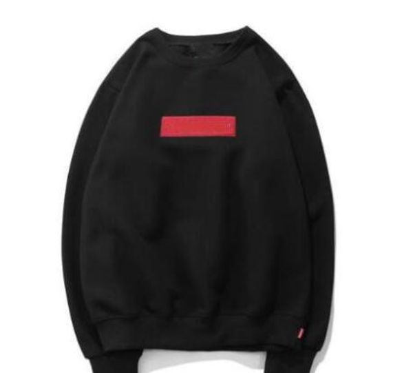 

C66 men hoodie de igner hooded box logo embroidery kateboard hoodie couple hooded men women ca ual hoodie xl 13 upreme, Black
