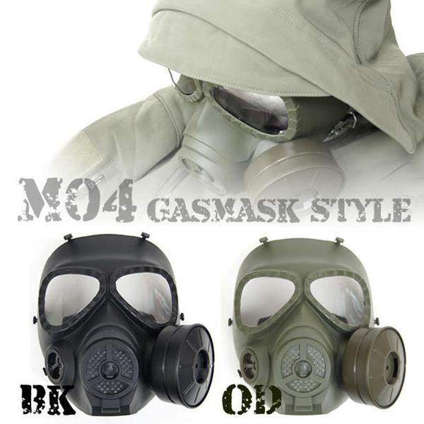 

m04 gas mask face mask reusable protective helmet with single fan + pm2.5 filter black green tan