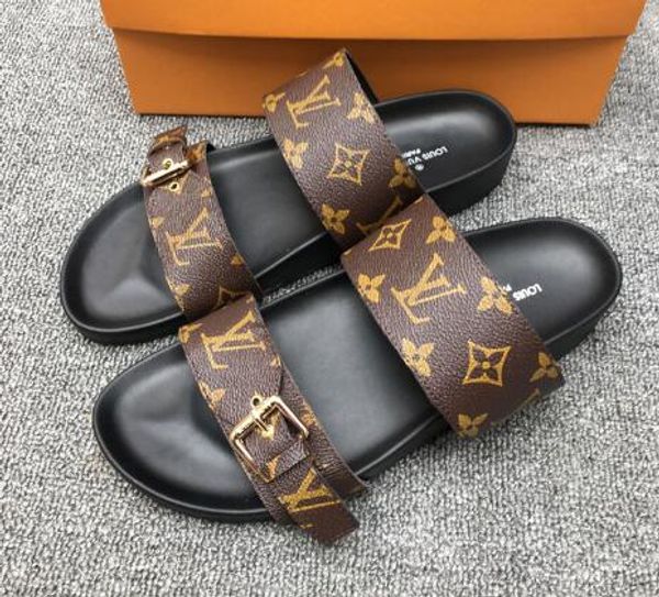 

New fa hion women ummer imple leather oft comfortable flat oled andal women 039 lipper l3328