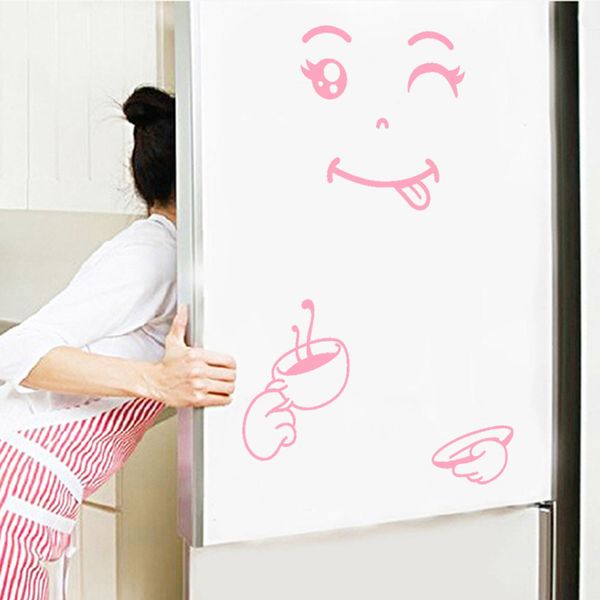 

decoration stickers stickers happy delicious face wall home decors cute fridge sticker a724
