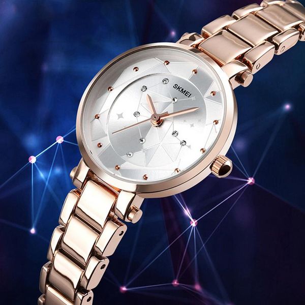 

women's roman style luxury women watch accessories life japanese movement zinc alloy quartz watch star rhinestone-studded, Slivery;brown