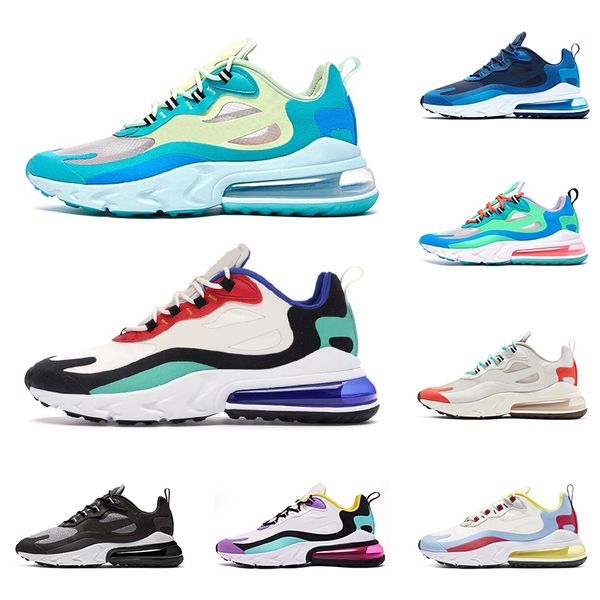 

2019 new react men women running shoes bauhaus optical blue void fashion mens trainers breathable sports sneakers size 36-45