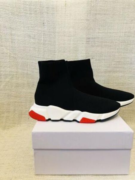 

woman paris rare speed sock sneakers black knitted sock speed trainers new season luxury fashion speed shoes