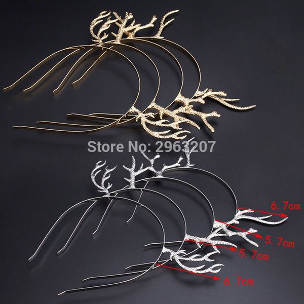 

100pcs christmas lovely antlers girls kids metal headband hairband hair hoop party cosplay props fancy dress