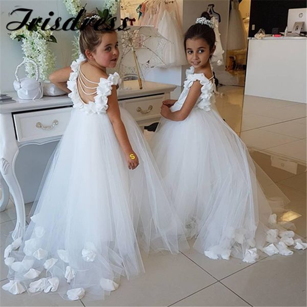 

принцесса цветок девочки платья для свадьбы 2020 очаровательные цветы девушки первое причастие платье длинные развертки поезд вечернее плать, Red;yellow